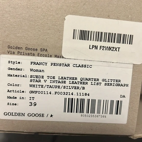 Brand new in box Golden Goose high tops size 39 - Picture 5 of 12